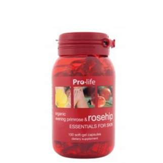 [프로라이프] 유기농 달맞이꽃종자유(갱년기영양제) 함유 로즈힙200캡슐 1개