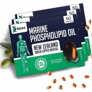 [코루레] 뉴질랜드 초록홍합오일 50정 3개 관절건강